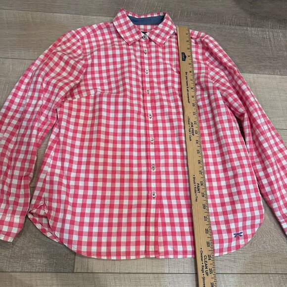 TALBOTS WOMENS PINK PLAID SHIRT LONG SLEEVE BUTTON UP SMALL PETITE - Picture 4 of 8